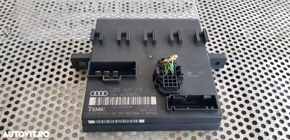 Calculator Modul Confort Audi A8 An 2004-2008 Cod 4E0907279J - 4