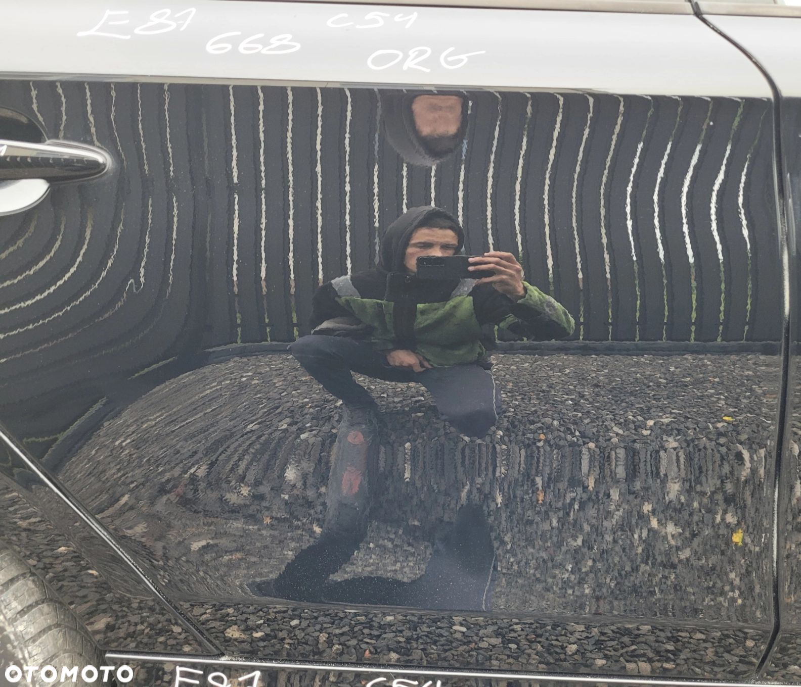 DRZWI PRAWY TYŁ TYLNE BMW E87 668 SCHWARZ II ORG LAKIER C54 - 5
