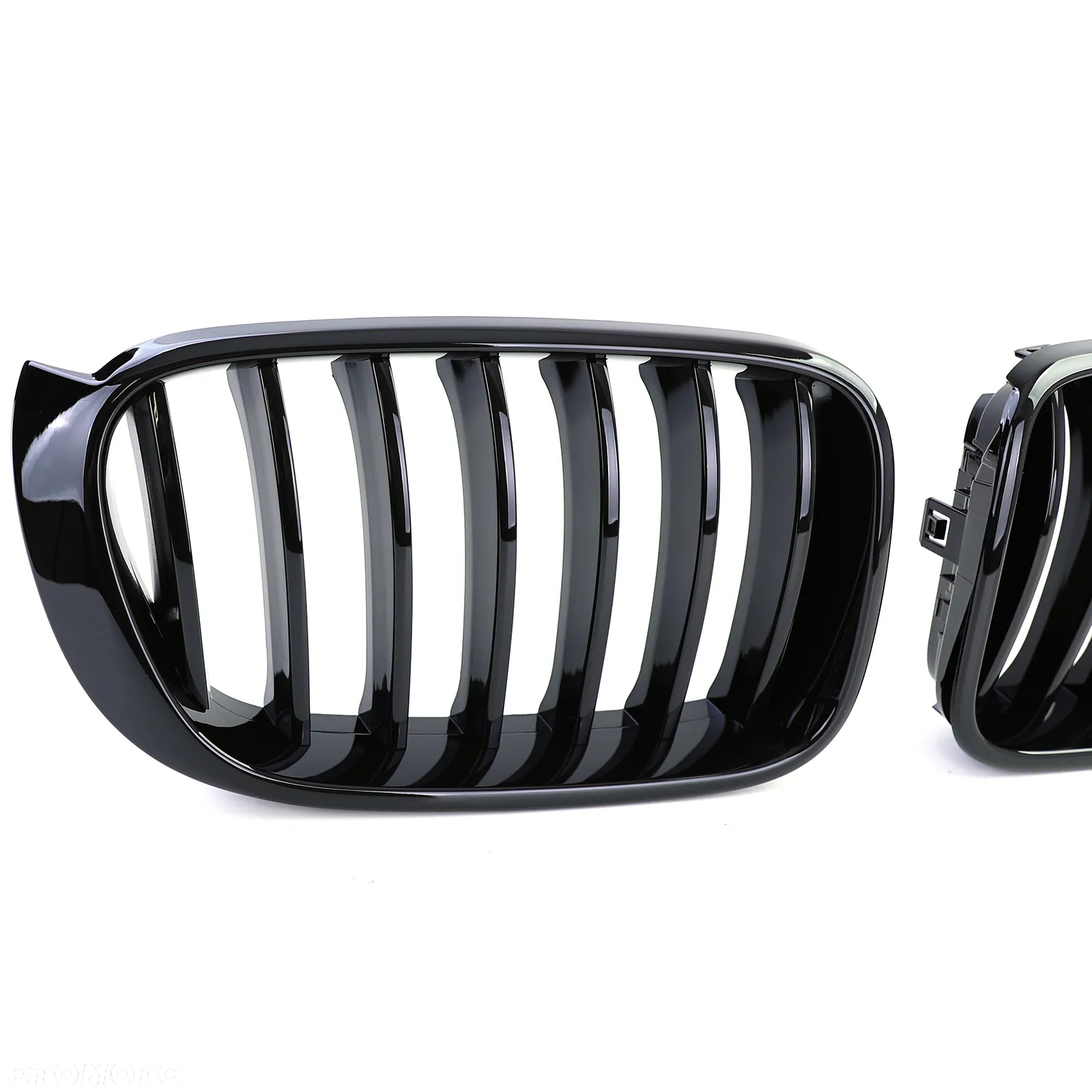 GRILL NERKI ATRAPA BMW F25 X3 X4 F26 CZARNY POŁYSK - 5