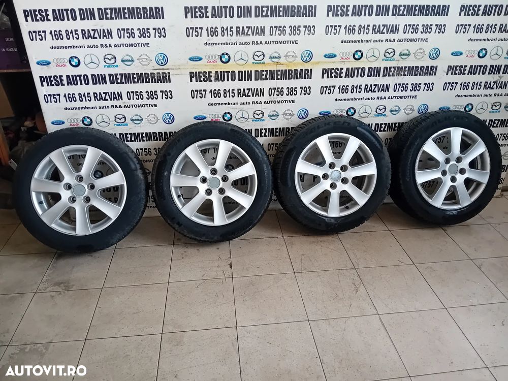 Jante Aluminiu R16 Ford Mondeo Mk4 Galaxy S-Max C-Max Peugeot Citroen 205/55R16 5x108 Gume 2025 M+S - 2