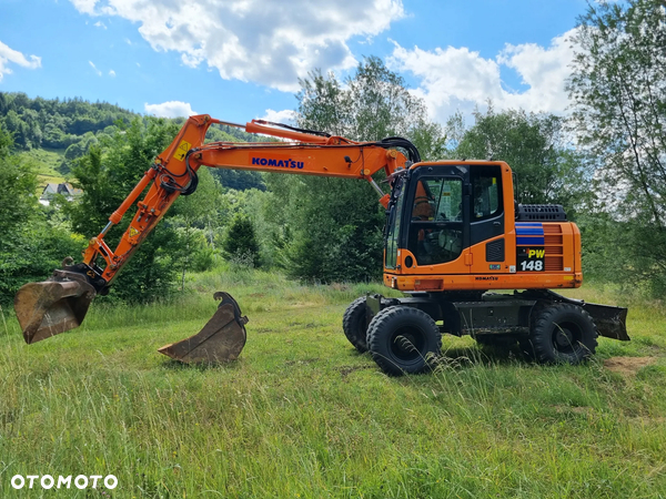 Komatsu PW148-8 Koparka Kołowa 15 Ton  Niski przebieg 6000mtg 2013r z Norwegii Jak Nowa KLIMA 3x łamane ramie