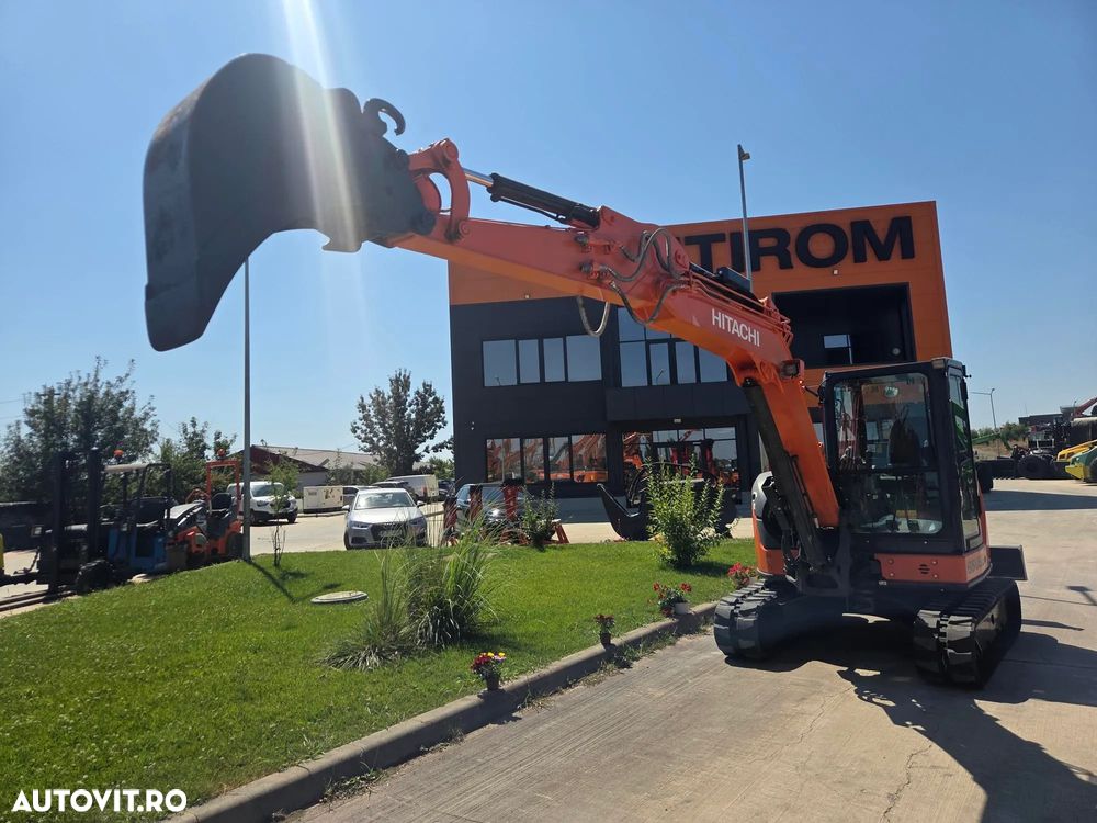 Hitachi ZX65-6, 2021, 2.005h, CUPLA RAPIDA+3 CUPE+PICON, senile cauciuc NOI, latime 2m, ad sapare 4,5m, Masa operatinala 6,5tone, inst picon, inst rotire, LAMA nivelare, aer cond, ridica 4tone,posibil leasing 4 ani, STARE FOARTE BUNA, PROMOTIE 51.900 EUR+Tva - 4