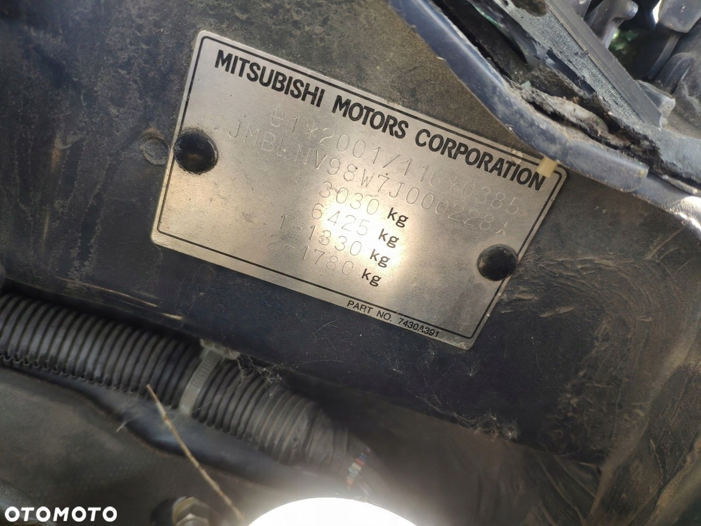 MITSUBISHI PAJERO 4 IV 3.2 DI-D 2007- BELKA POD SILNIK SANKI KOŁYSKA WÓZEK - 5