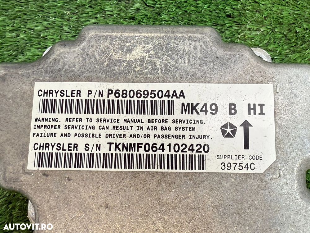 AIRBAG CALCULATOR  JEEP COMPASS 2.1 DIESEL 2011 COD OEM P68069504AA 2007-2017 - 7