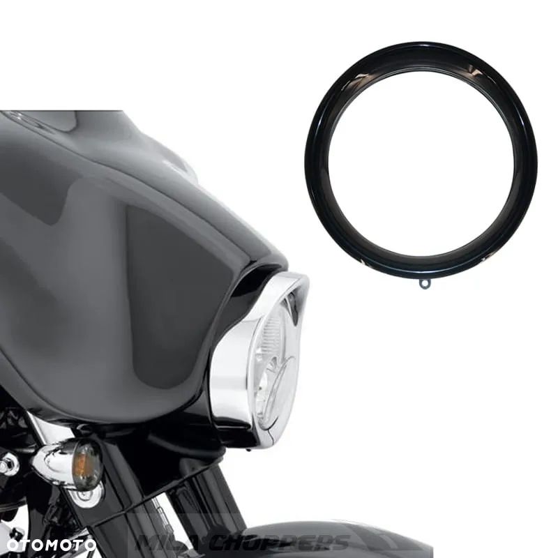 PROMOCJA! Pierścień mocujący lampę przednią 7" rim Harley Softail 94-17 - 6