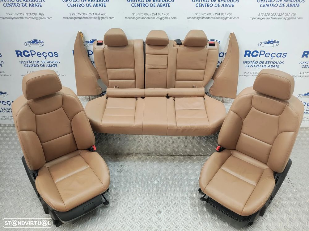 Conjunto Bancos Pele Beje Mercedes Benz Class C W204 Carrinha 2008 a 2014 - 4