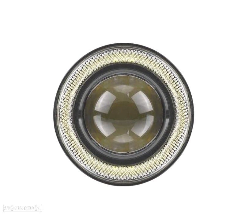 FAROIS DE NEVOEIRO PROJETORES LASER LED 1200LM 30W LUZ LED ANGEL EYES DRL - 2