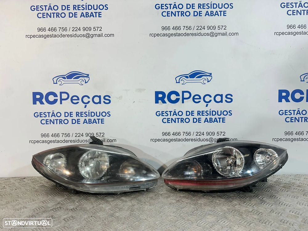 .Conjunto Farol Otica Frente Frontal Direita Esquerda Original Seat Leon 1P 5P2941034A 5P2941033A 2005 - 2012 - 3