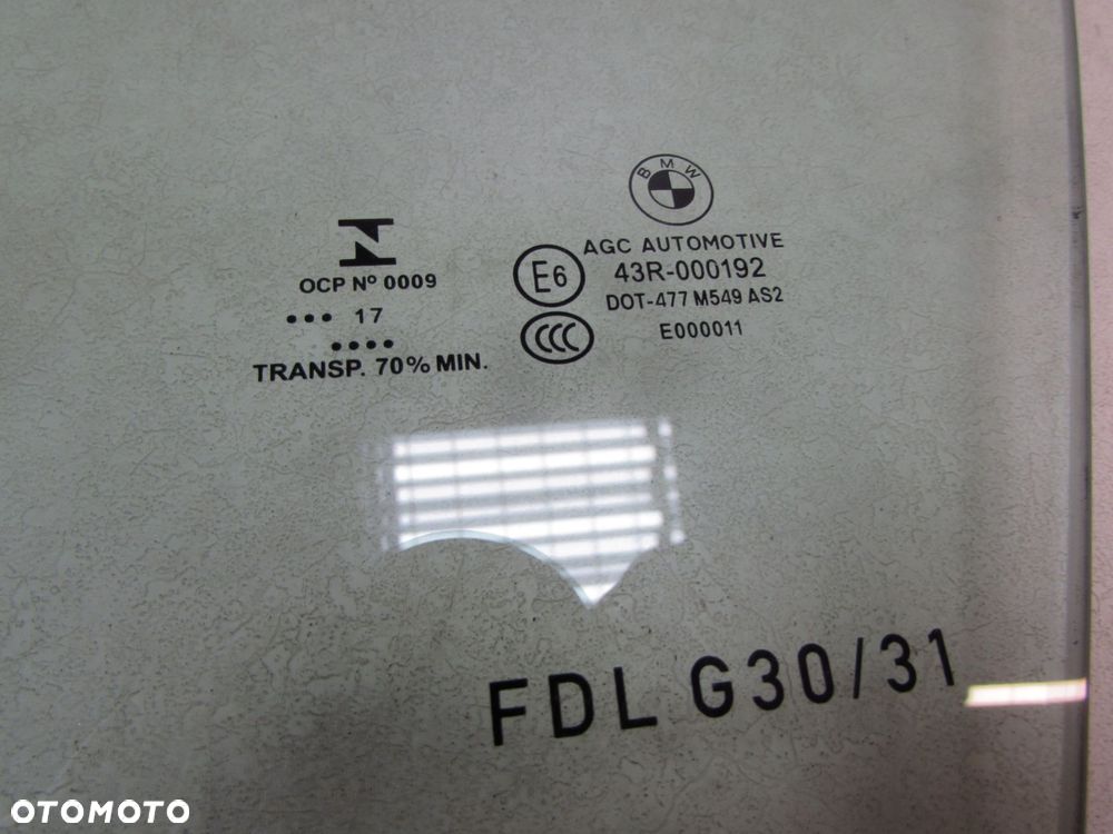 BMW 5 G30 G31 16-20 SZYBA BOCZNA DRZWI LEWY PRZOD 17R - 5
