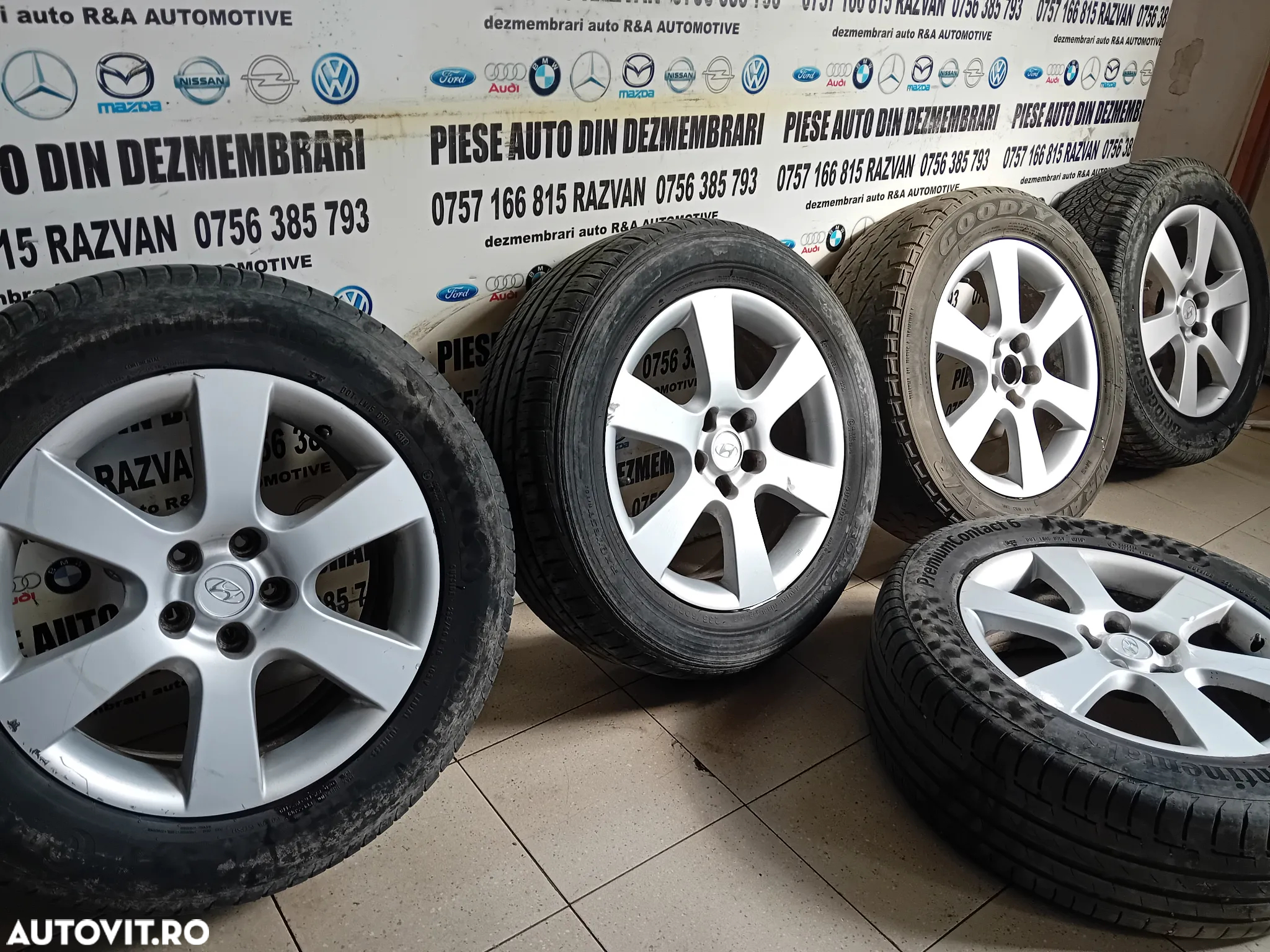 Set 5 Jante Aluminiu Hyundai Santa Fe 2 II 235/60R18 Prezoane 5x114.3 - 7