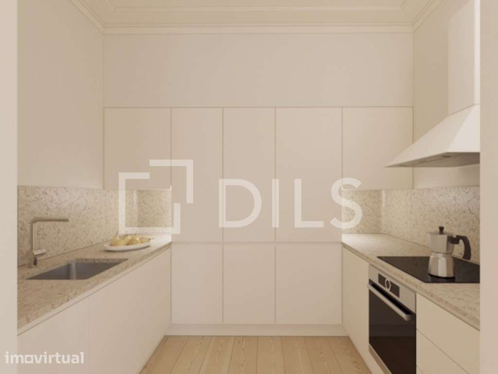 Apartamento T2 com terraço em novo empreendimento em Santos - Grande imagem: 2/32