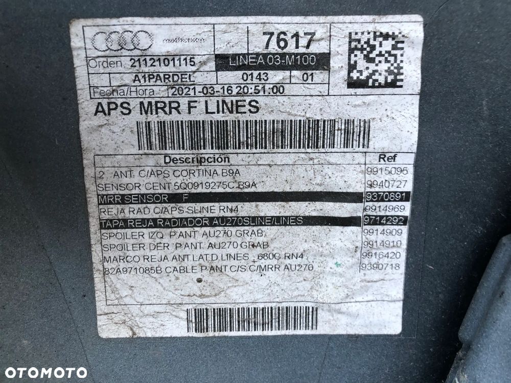 Audi A1 II 82A 18-22 ZDERZAK PRZÓD PRZEDNI S-LINE - 4