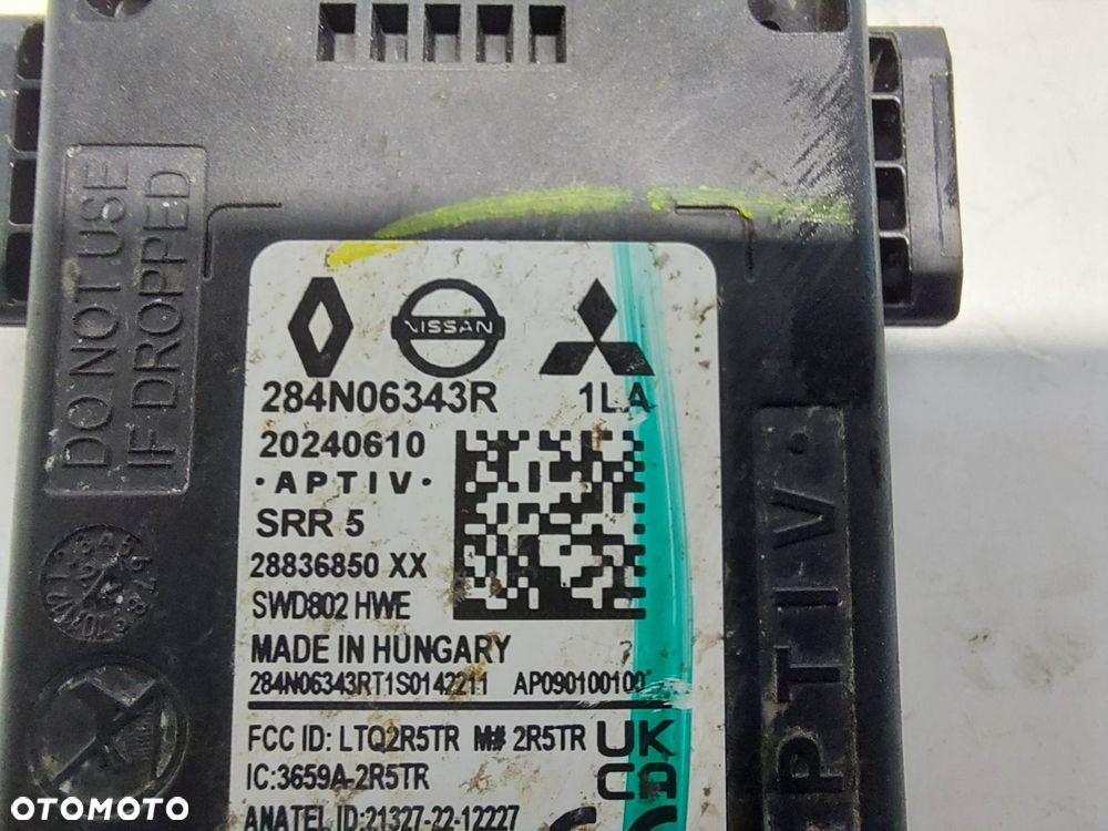 RENAULT Scenic E-Tech V 5 Radar czujnik martwego pola tył 284N06343R - 3