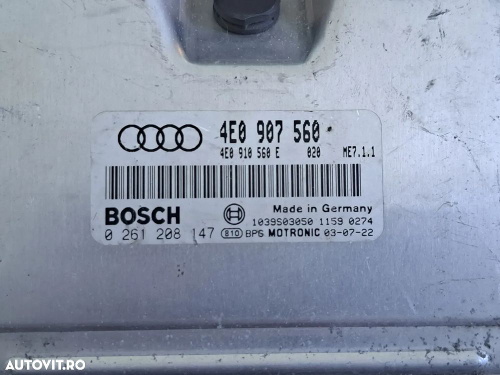 Unitate ECU calculator Motor original Audi A8 D3 3.7l BFL 4.2fsi BFM 2002-2009 - 2