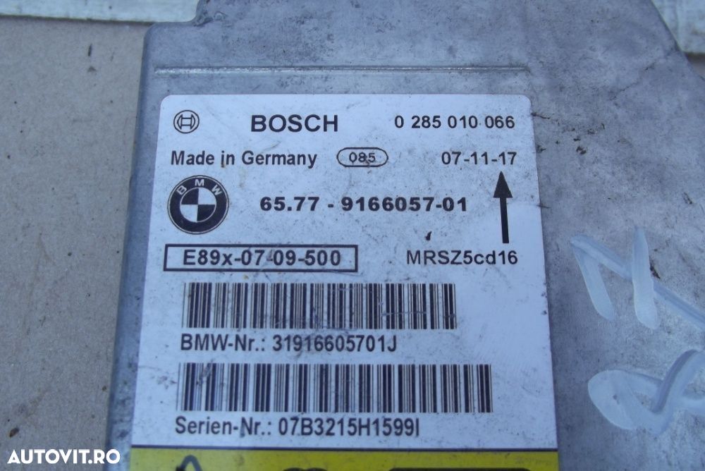 Modul airbag BMW E87 E81 E90 E91 E92 ECU calculator airbag-uri seria 1 - 1