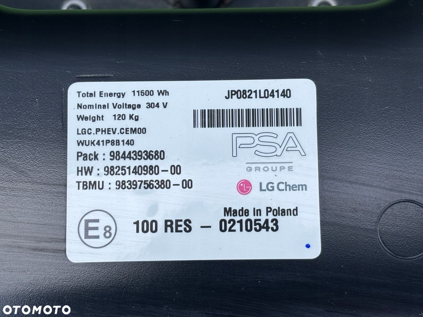 PEUGEOT 508 II KOMBI HYBRYDA BATERIA AKUMULATOR - 7