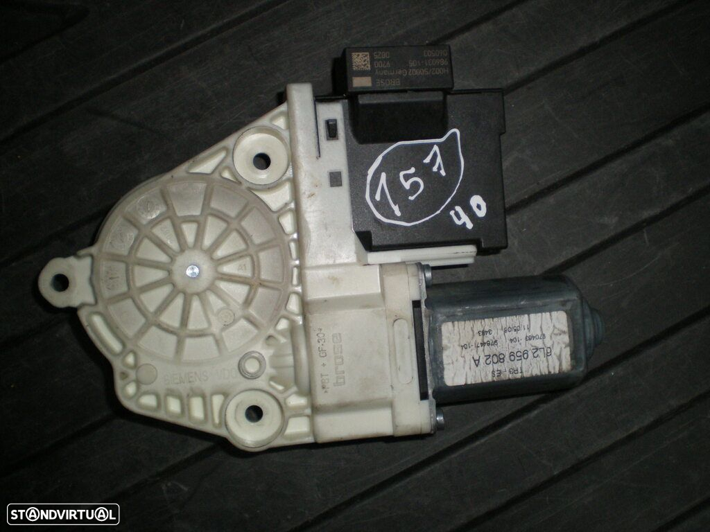 Motor Elevador Vidro 6L2959802A 986031104 SEAT IBIZA 2006 FE SEAT CORDOBA 6L  2007 1.4TDI 70CV 4P PRETO FE - 2