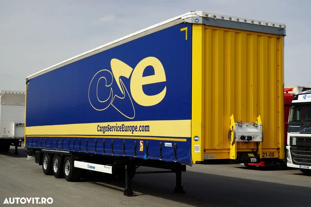 Krone CORTINĂ KRONE / MEGA / ACOPERIȘ RIDICAT / PRELATĂ ARMATĂ / PLATĂ JOSĂ / - 8