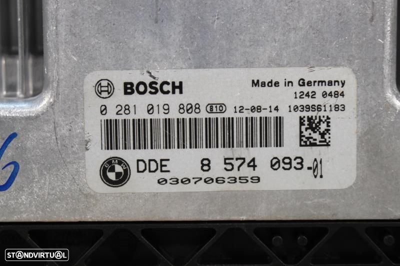 Centralina De Motor Bmw 3 (F30, F80)  8574093 / 0281019808 / 1039S6118 - 4