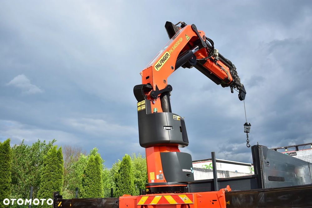 MAN TGS 35.480 Tridem 8x4 /Skrzynia 7.20m./ Palfinger PK 34002 SH/ Wciągarka/ 8 Segmentów/ 22m. / 5 i 6 Funcja/ Rotator/ Pilot/  Manual/ Euro 5/ Autokran/ Ladekran/ Kran/ HDS/ Seilwinde / Sprowadzony ! - 24