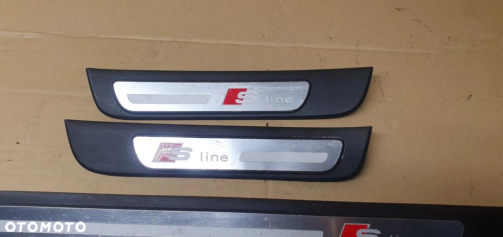 Listwa progowa nakładka listwy nakładki komplet Audi A4 B8 S line 8K0853374 - 4