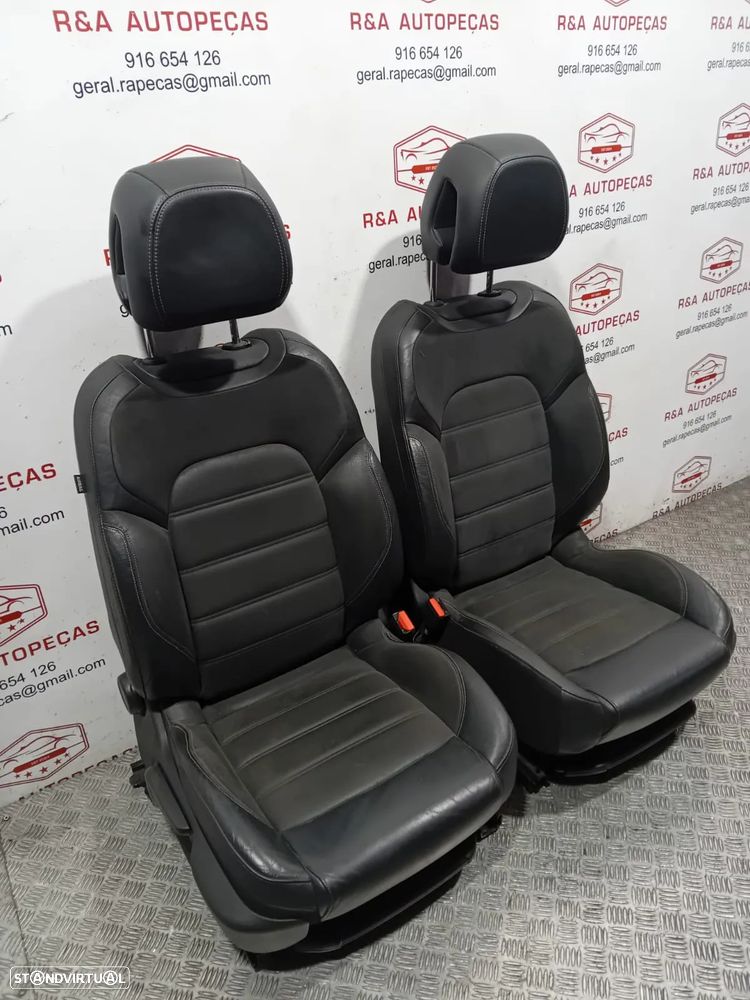 Conjunto de Bancos Citroën Ds5 Elétricos Pele e Alcântara Original - 8