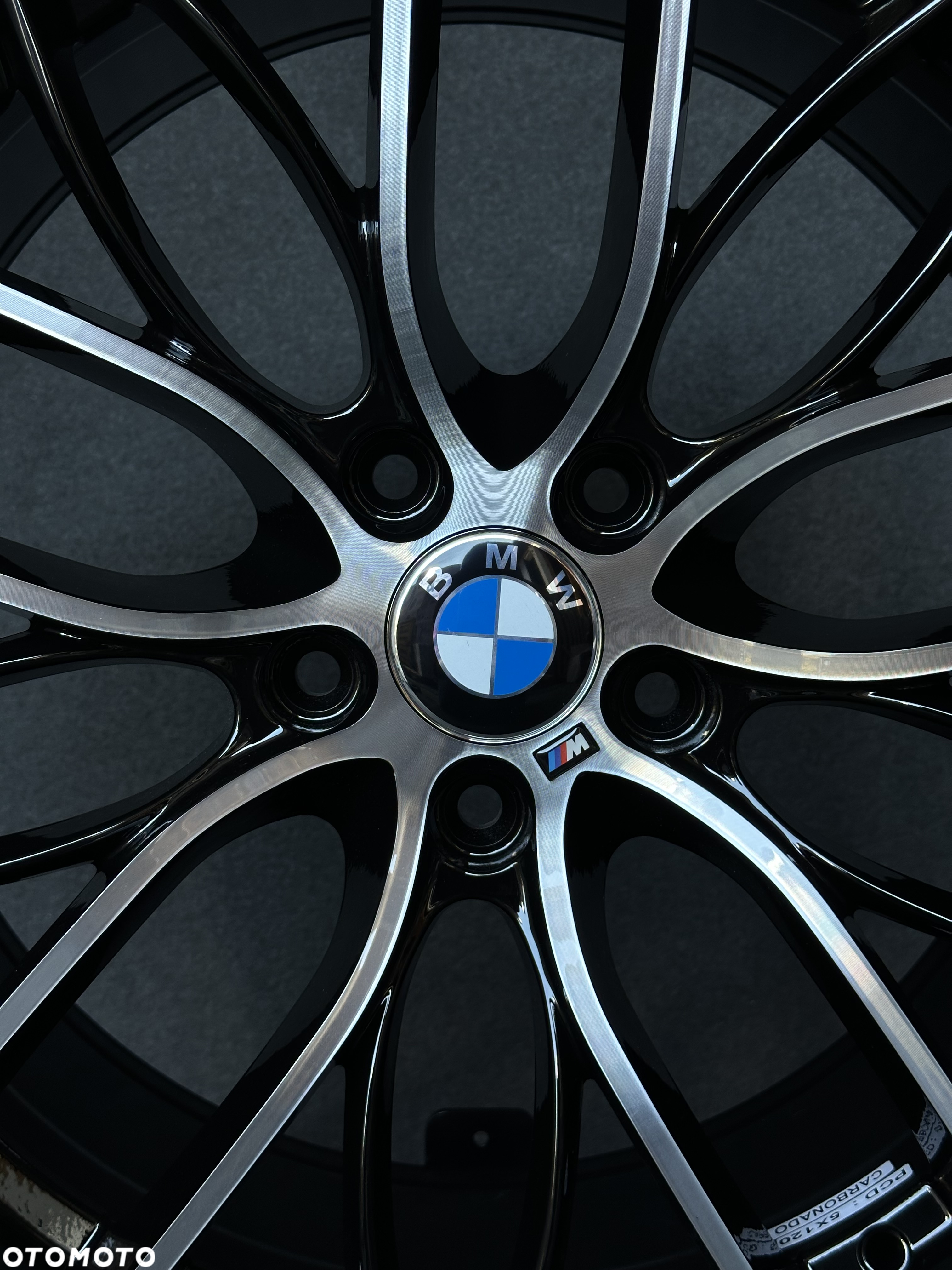 NOWE Felgi do BMW 5x120 19” Carbonado czarny połysk/polerowane fronty - 3