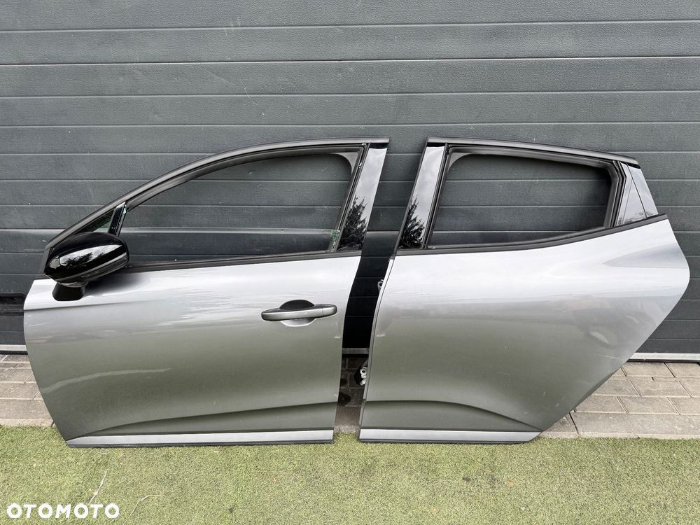 RENAULT CLIO V LIFT DRZWI PRAWE PRZÓD TYŁ TYLNE KOMPLETNE LUSTERKO DEMONTAŻ KOLOR - 1