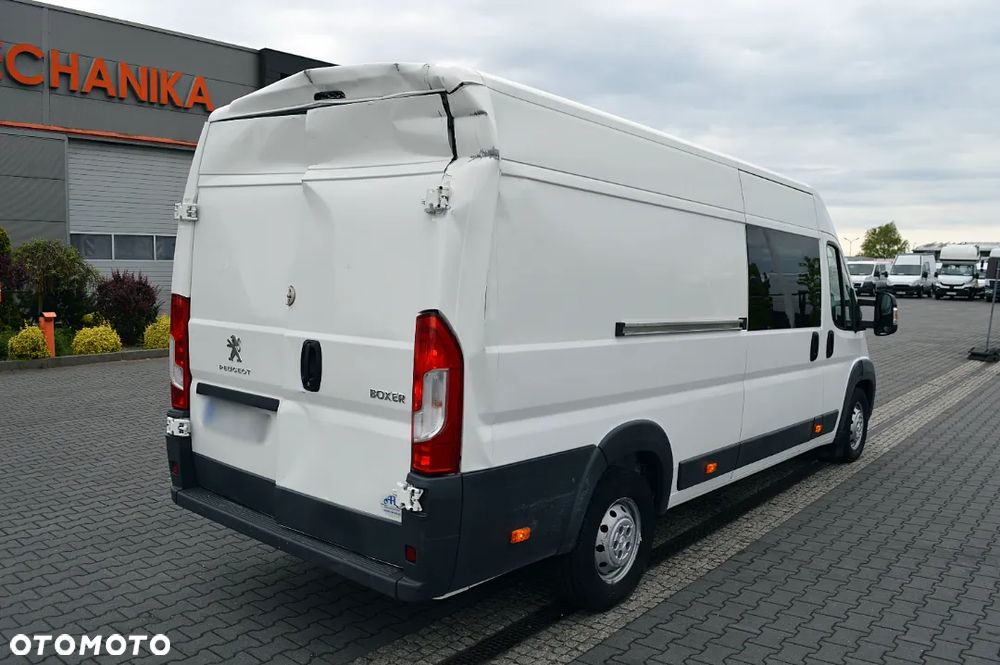 Peugeot Boxer Blaszak Brygadówka Doka L4H2 7-miejsc Salon PL, Jeden Właściciel - 4