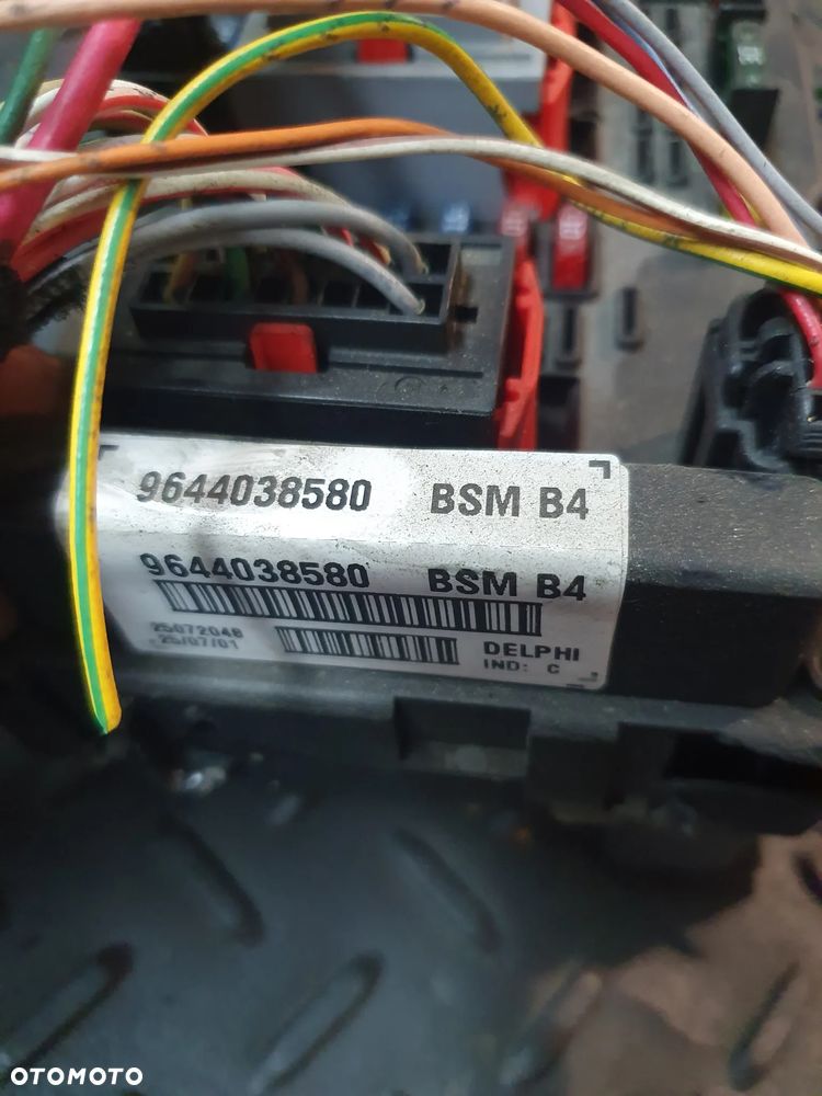 CITROEN PEUGEOT MODUŁ STEROWNIK SKRZYNKA BSM 9644038580 + WTYCZKI INSTALACJA - 2