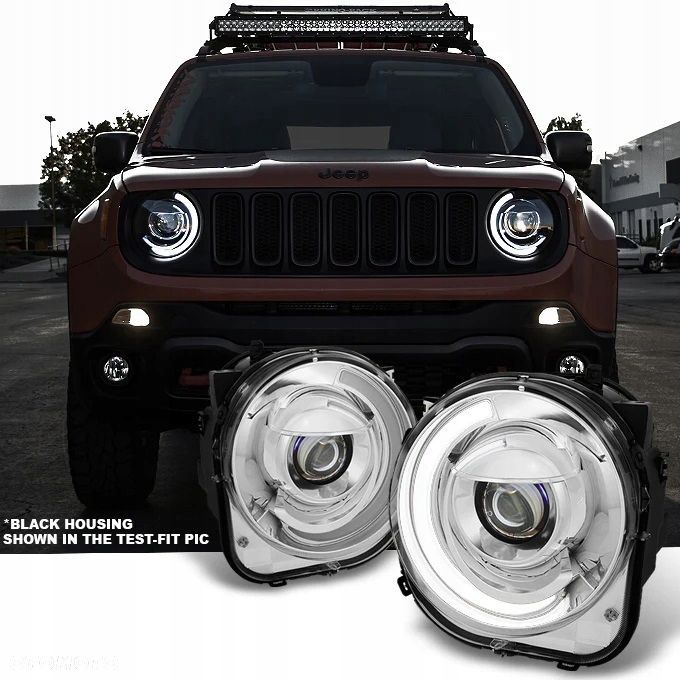 Reflektory Lampy Day line light LED Tube Neon Tuning Jeep Renegade 2014-24 - 2