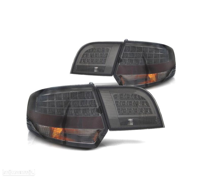PILOTOS AUDI A3 8PA SPORTBACK 04-08 LED VERMELHO ESCURECIDO - 1