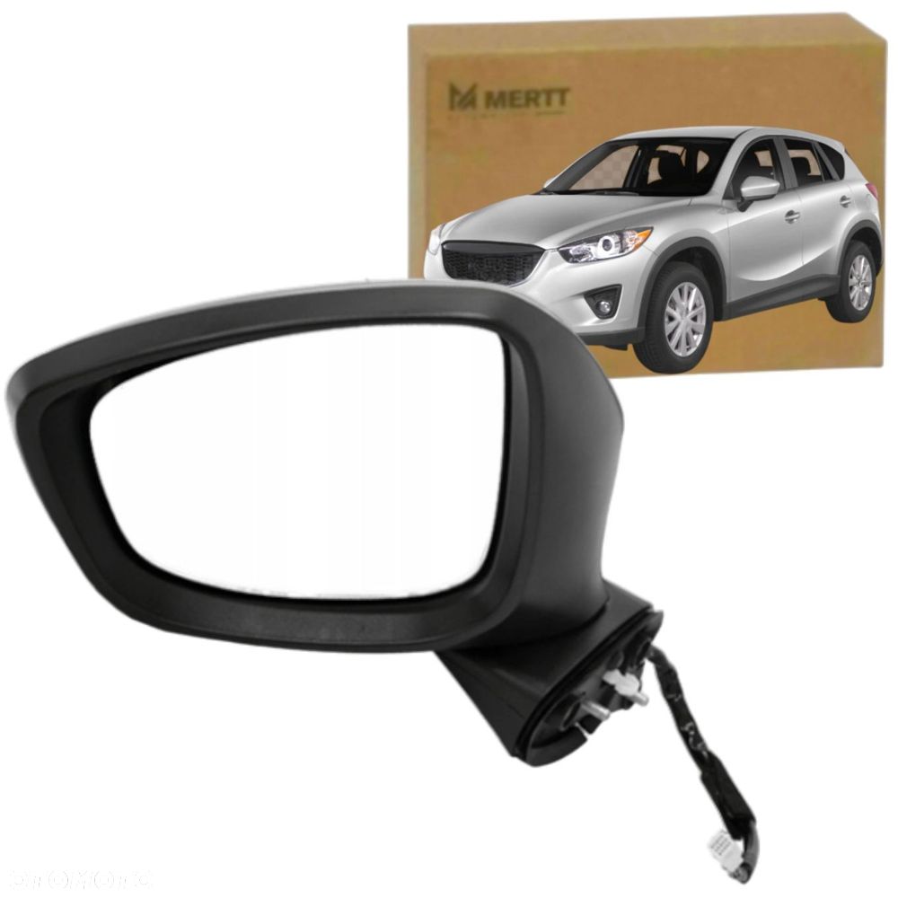 MAZDA CX-5 2012-2014 LUSTERKO ZEWNĘTRZNE LEWE SKŁADANE ELEKTRYCZNIE 8 PIN - 1