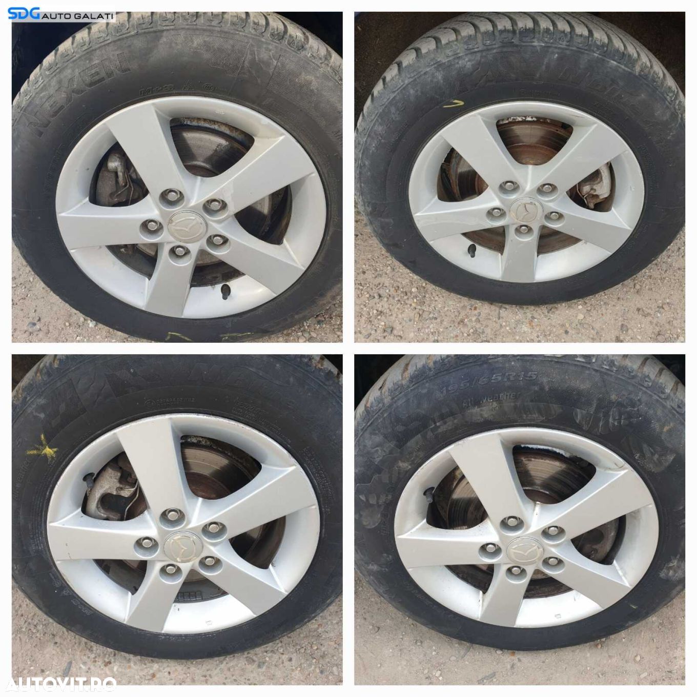 Set 4 Jante Roti Aliaj cu Anvelope Cauciucuri Iarna 195 65 15 R15 Mazda CX9 2007 - 2016 [C3524] - 1