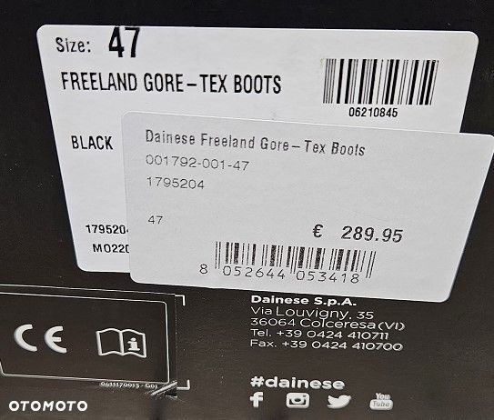 Buty motocyklowe turystyczne Dainese Freeland Gore-Tex Boots rozmiar 47 - 10