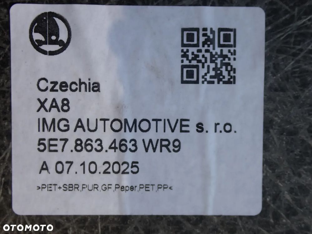 WYKŁADZINA PODŁOGA BAGAŻNIKA SKODA OCTAVIA IV 5E7863463 - 3