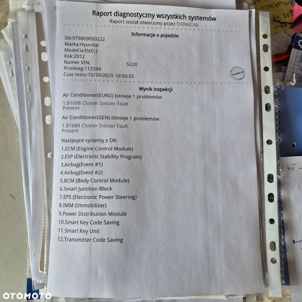 SILNIK D4FD 1.7 CRDI EU5  KIA SPORTAGE HYUNDAI IX35 - 2