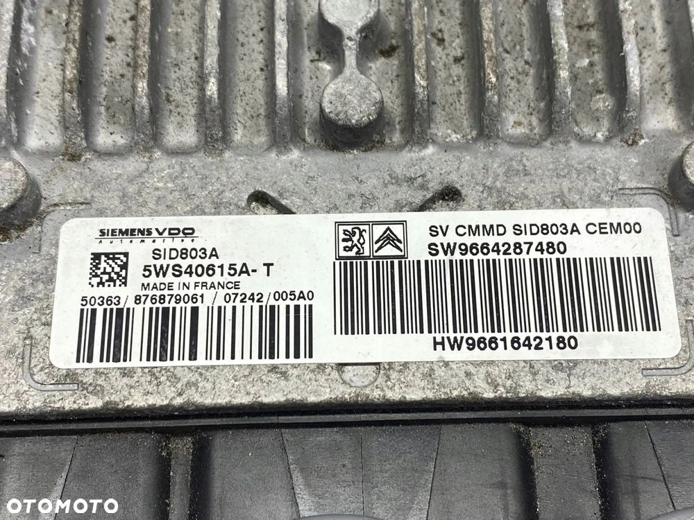 STEROWNIK KOMPUTER PEUGEOT 308 407 CITROEN C4 2.0 HDI 9664287480 ECU - 5
