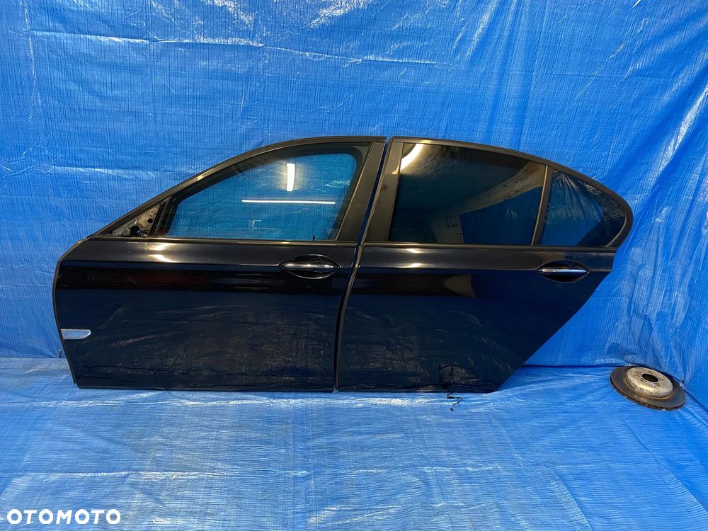 BMW 7 F01 DRZWI LEWE LEWY PRZÓD PRZEDNIE TYŁ TYLNE 416/9 CARBONSCHWARZ KOMPLETNE LAKIER ORYGINAŁ - 2