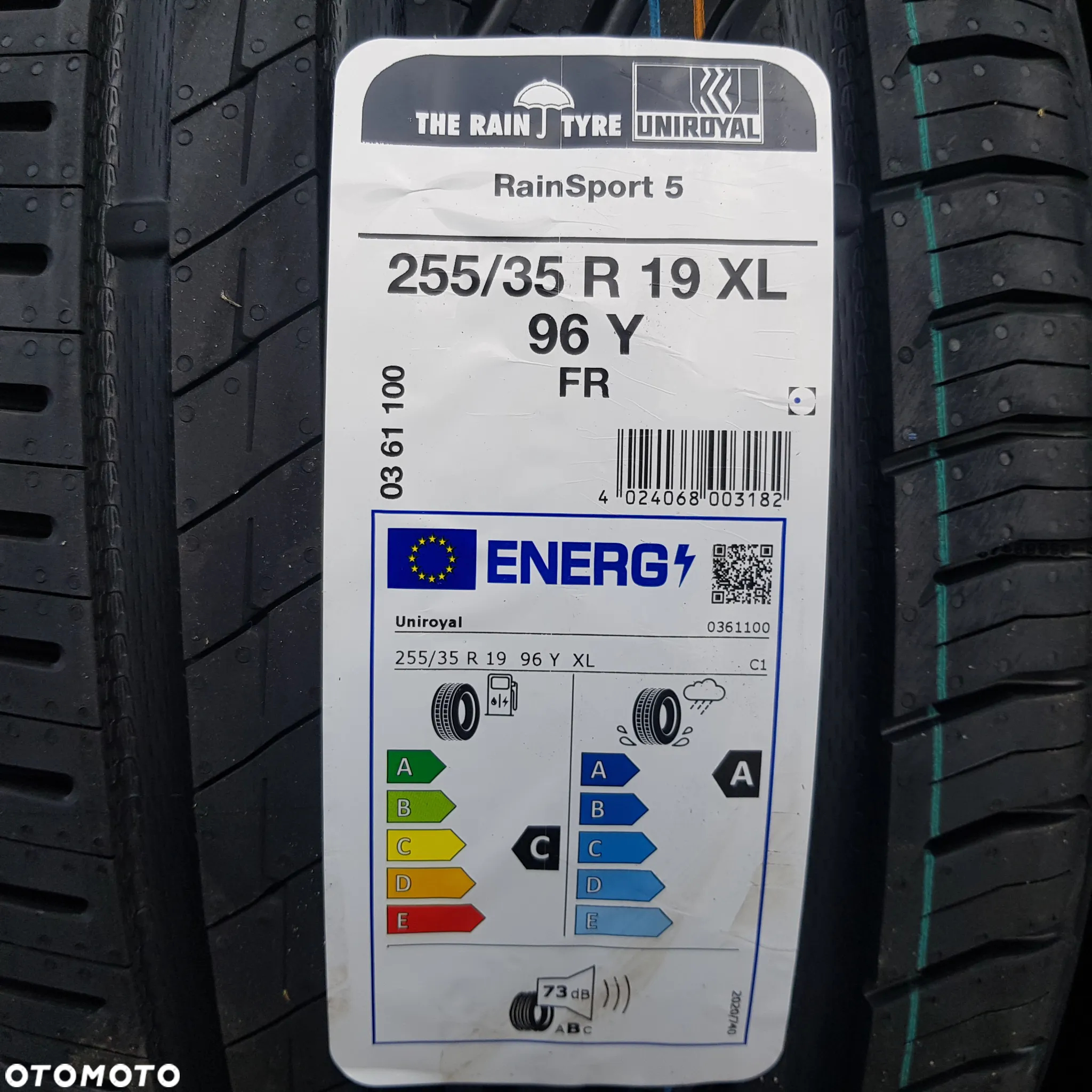 4x 255/35R19 Uniroyal RainSport 5 Nowy komplet opon letnich Poznań - 2