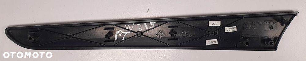 DEKOR LISTWA BOCZKA DRZWI PRAWY TYŁ MERCEDES W169 W245 A1697371882 - 4