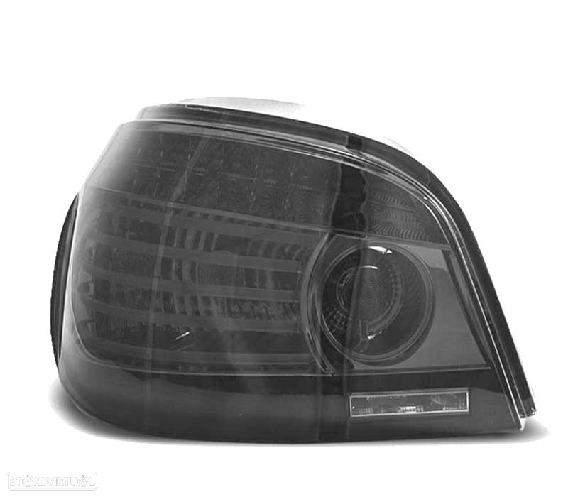 FAROLINS TRASEIROS BMW E60 SEDAN 03-07 LED FUMADO - 3