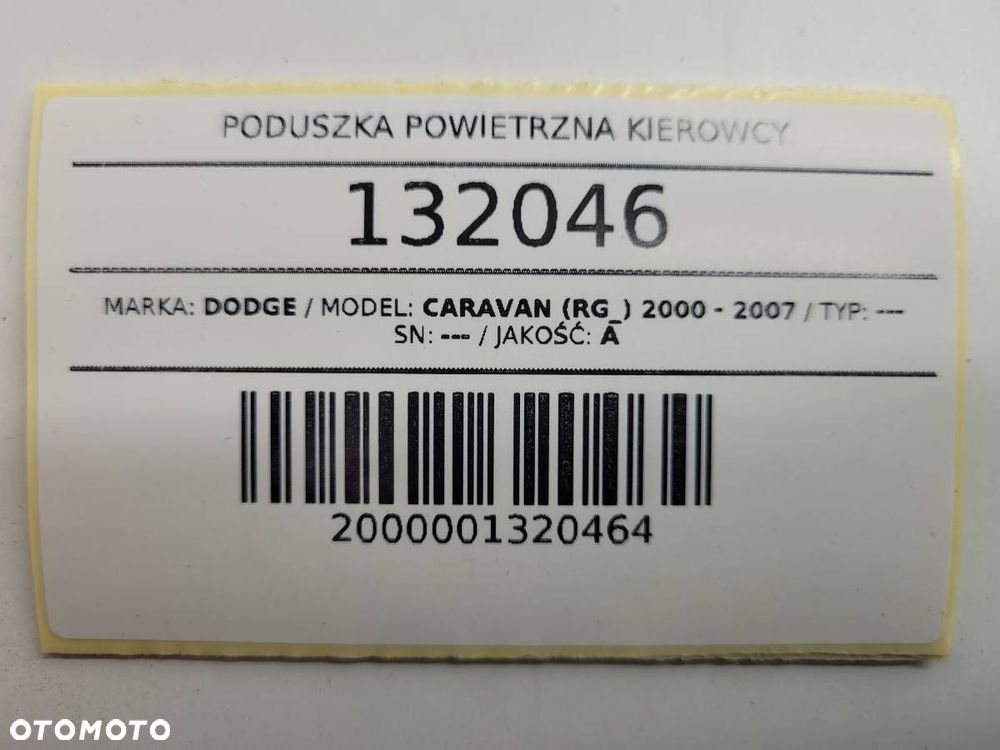 PODUSZKA POWIETRZNA KIEROWCY AIRBAG DODGE CARAVAN IV ORYGINAŁ - 10