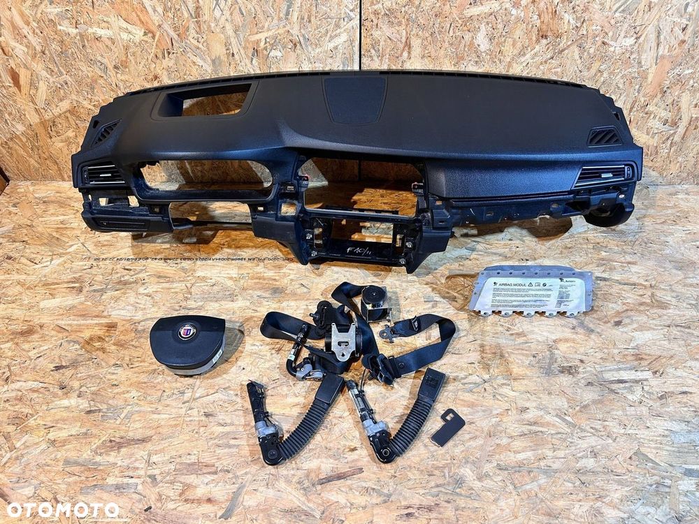 BMW F10 F11 ALPINA B5 D5 DESKA ROZDZIELCZA KOKPIT PODUSZKI PASY HEAD UP - 1