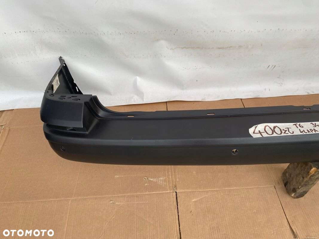 VW Transporter T6 15-zderzak tylny tył PDC SATINSCHWARZ wers. z KLAPĄ ORYG. - 7