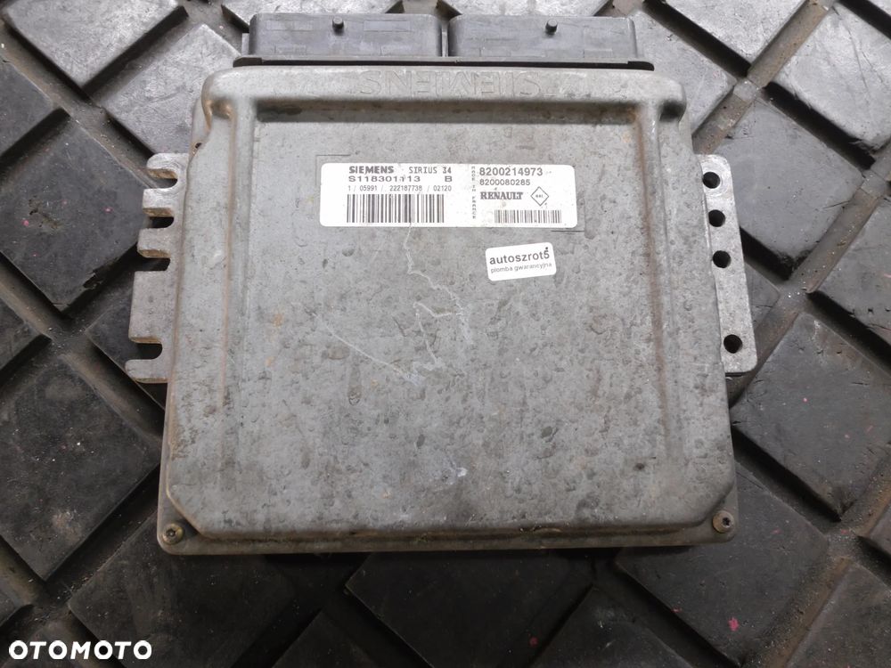 KOMPUTER STEROWNIK SILNIKA RENAULT CLIO II 1.5 DCI 8200214973 8200080285 - 1
