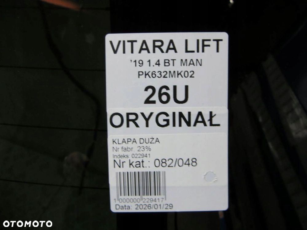 SUZUKI VITARA III KLAPA BAGAŻNIKA 26U 14- - 8