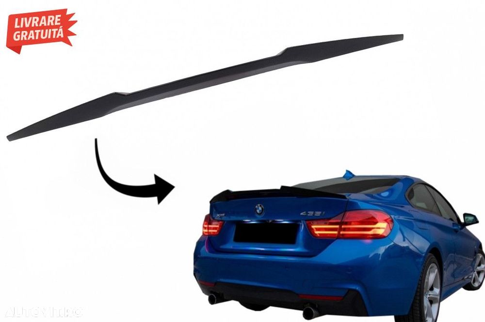 Eleron Portbagaj BMW Seria 4 F32 (2013-up) M4 CSL Design Negru Mat - 1