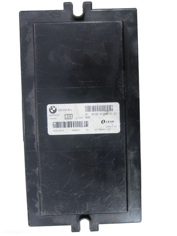 BMW E92 E93 MODUŁ ŚWIATEŁ STEROWNIK 9126315 AHL - 1