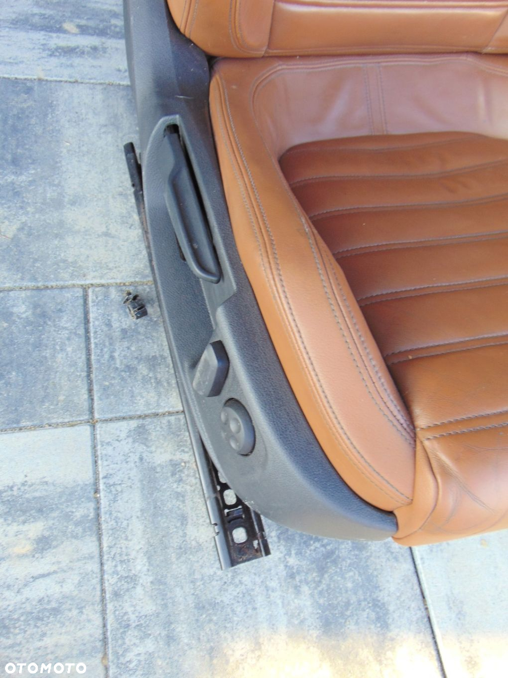 KPL FOTELE KANAPA TAPICERKA SKÓRA VW PASSAT CC RUDE ŁADNE GRZANE - 3